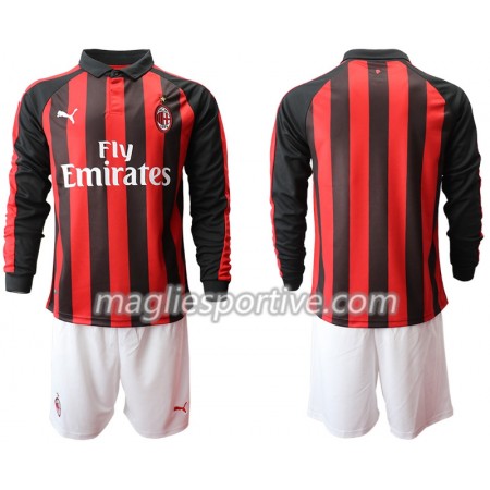 Completo Calcio AC Milan Bambino Divisa Prima 2018/2019 ML